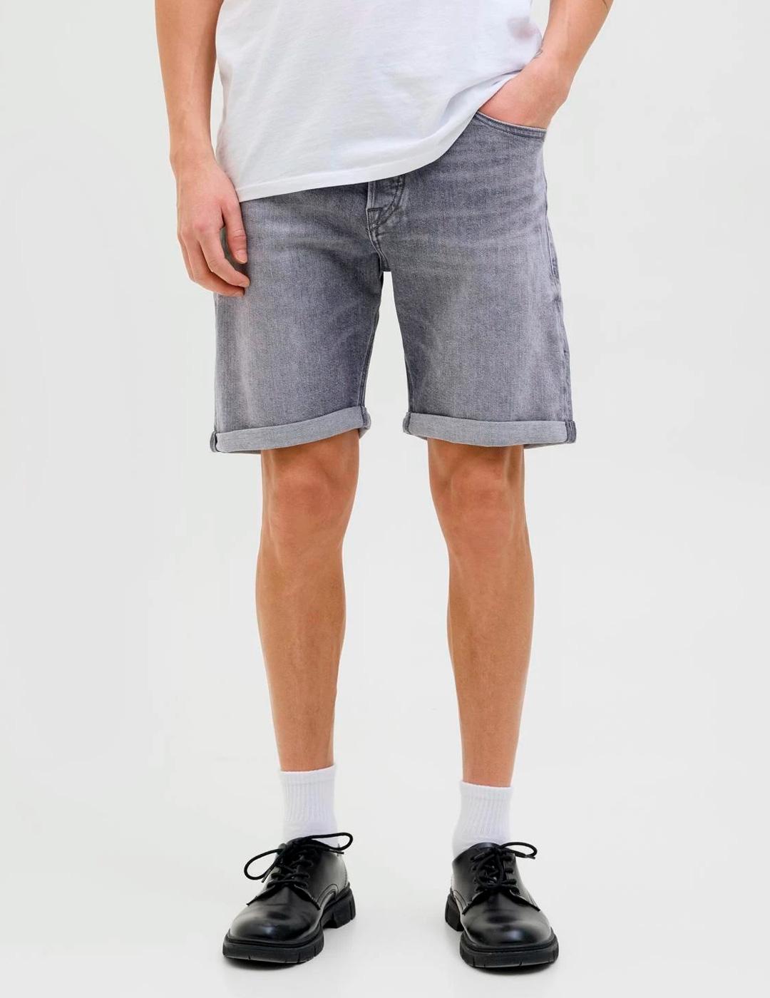 Bermuda Jack & Jones RICK 360 gris para hombre