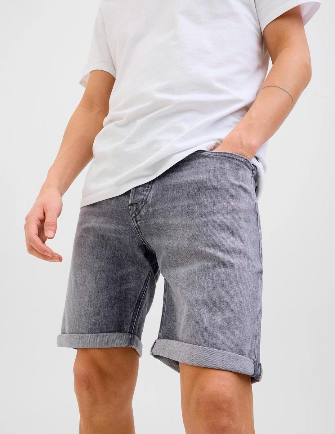 Bermuda Jack & Jones RICK 360 gris para hombre