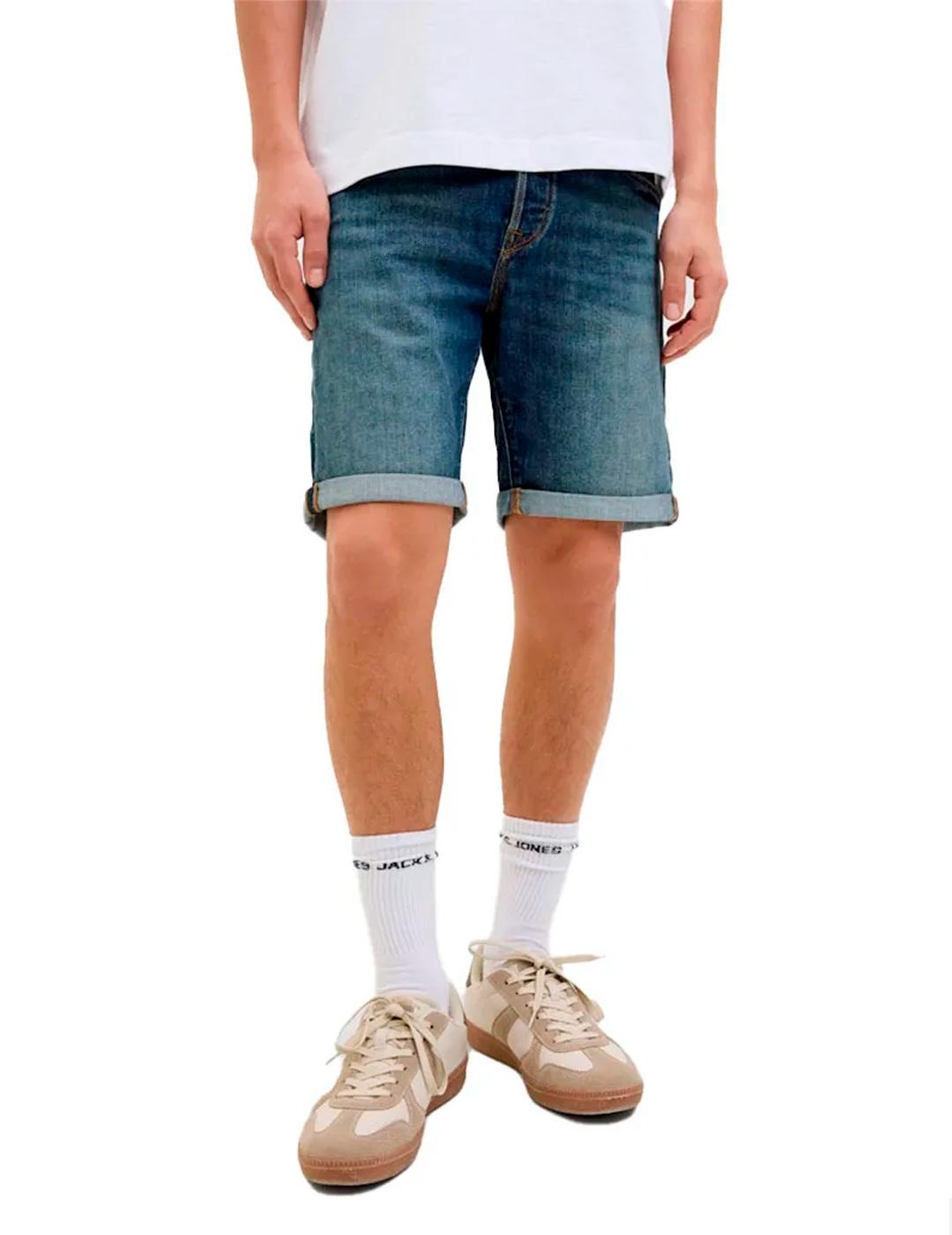 Bermuda Jack & Jones RICK FOX 310 azul denim para hombre