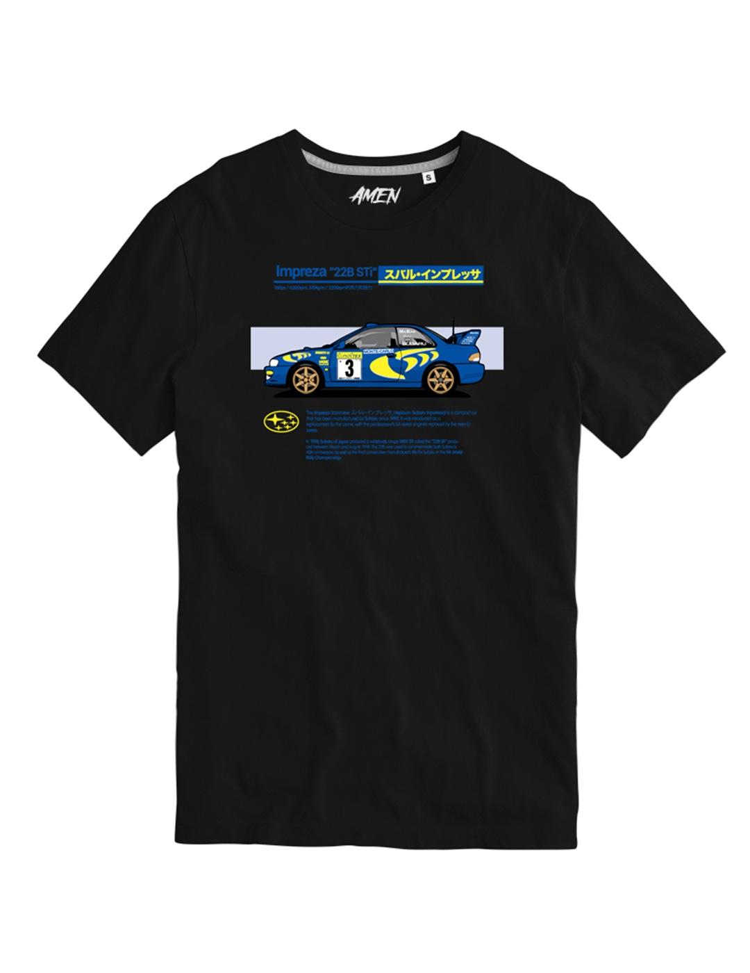 Camiseta A.M.E.N IMPREZA negro hombre