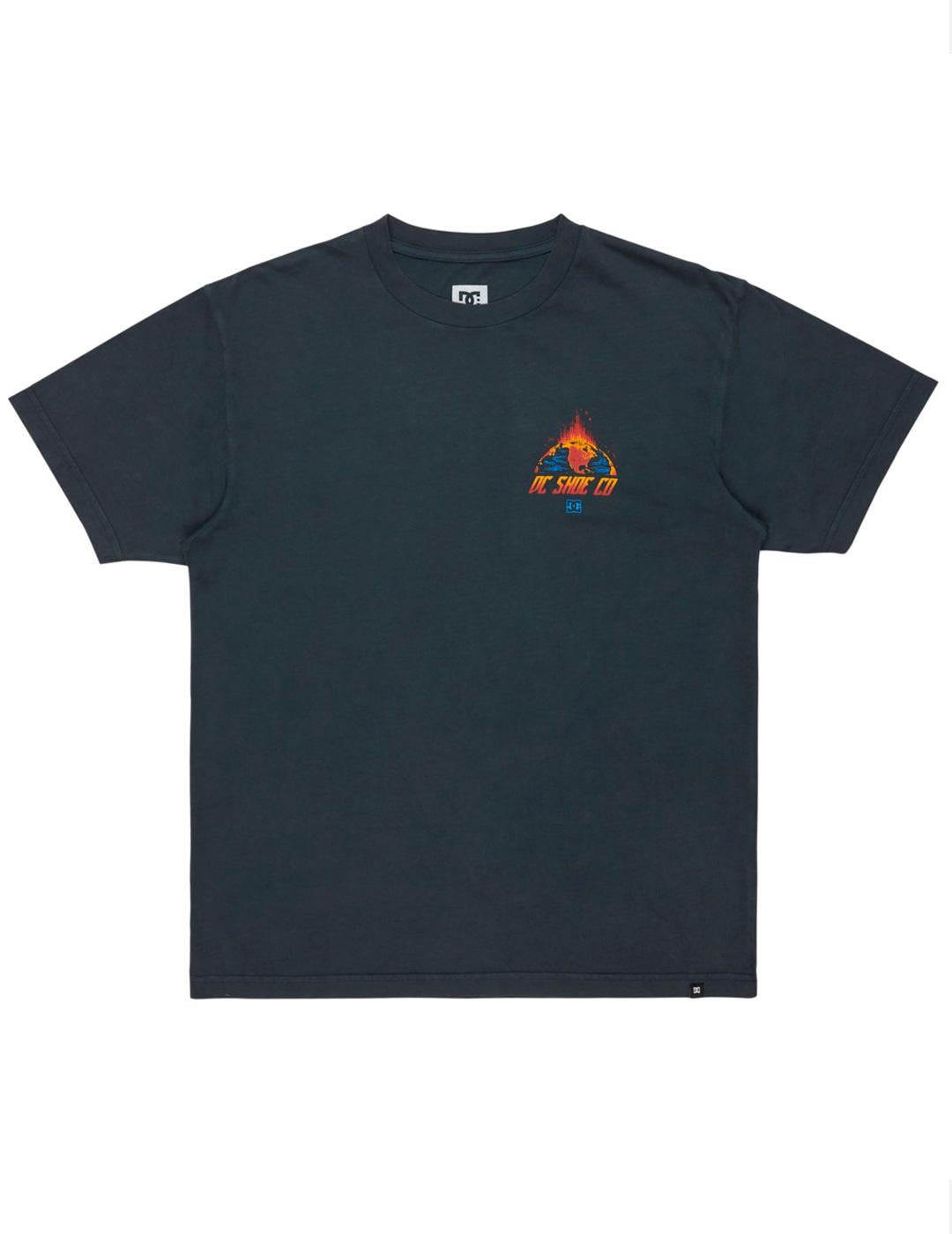 Camiseta DC Shoes FREE FALL negro lavado para hombre