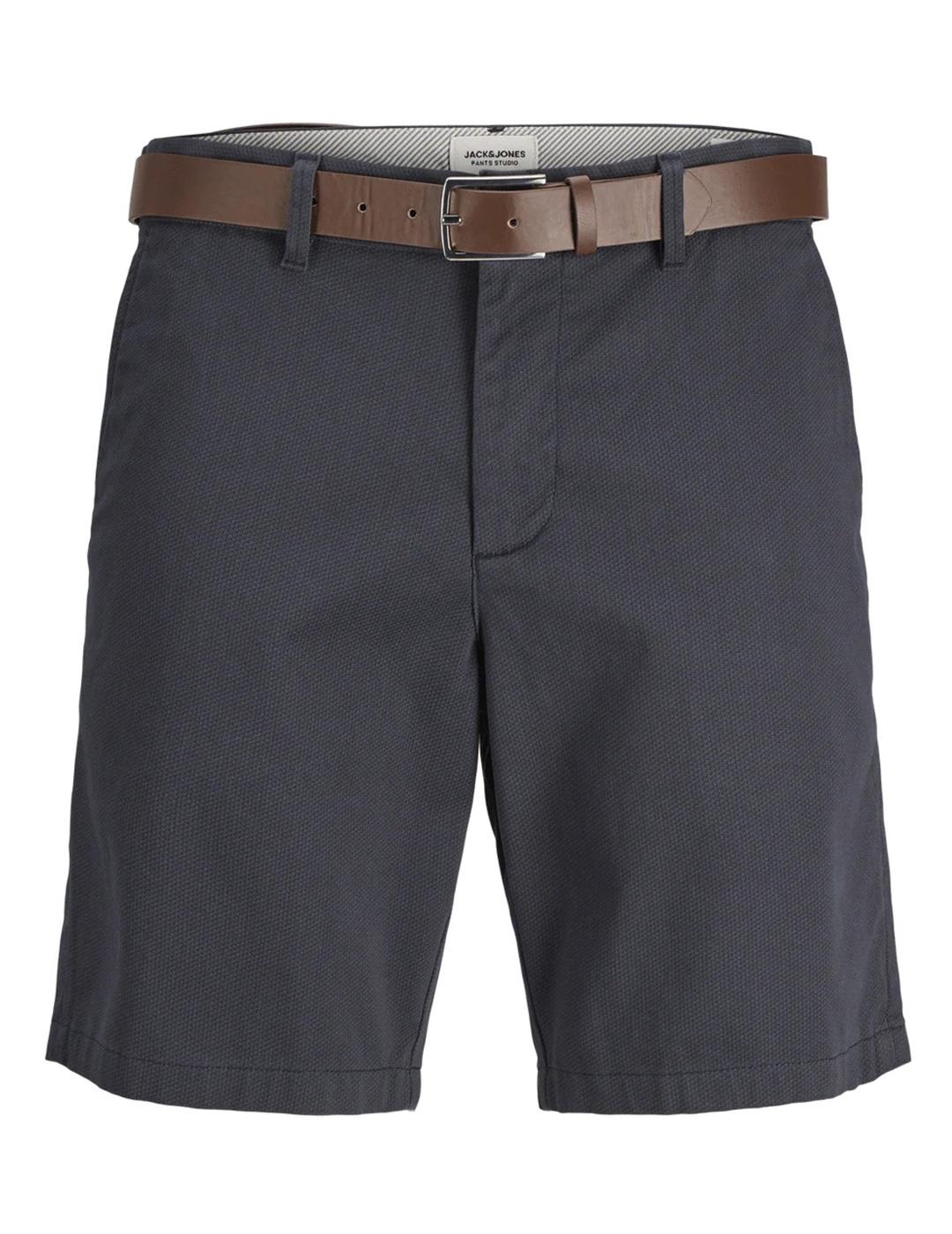 Bermuda chino Jack & Jones MARCO cinturón marino para hombre