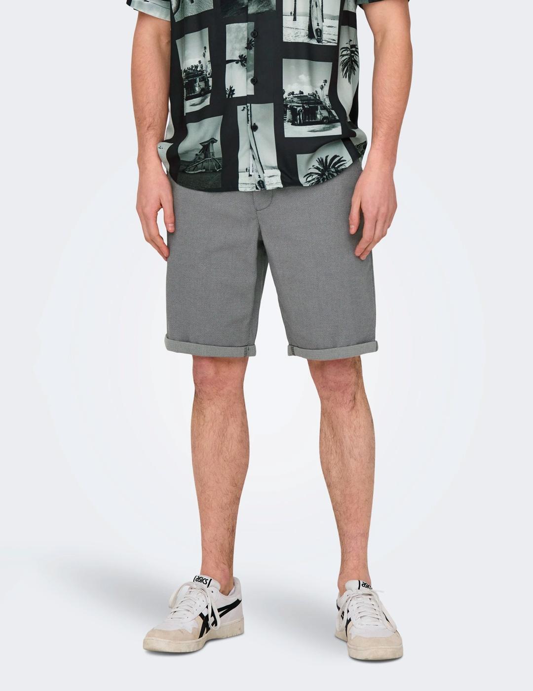 Bermuda Only & Sons PETER chino gris verdoso para hombre