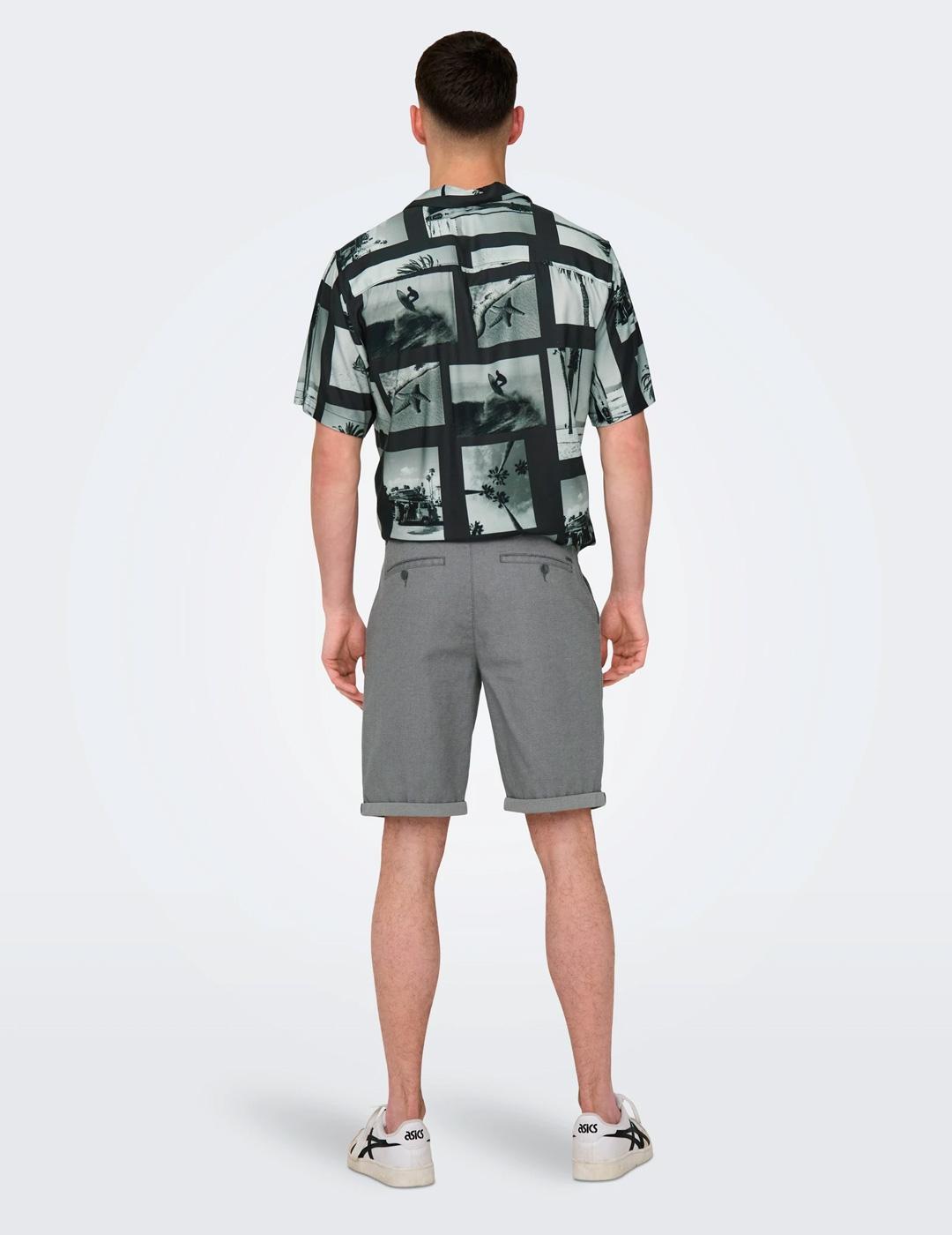 Bermuda Only & Sons PETER chino gris verdoso para hombre