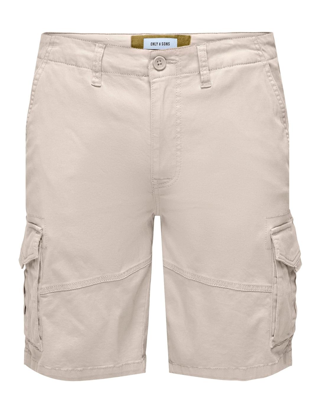 Bermuda Only & Sons DEAN MIKE cargo beige para hombre
