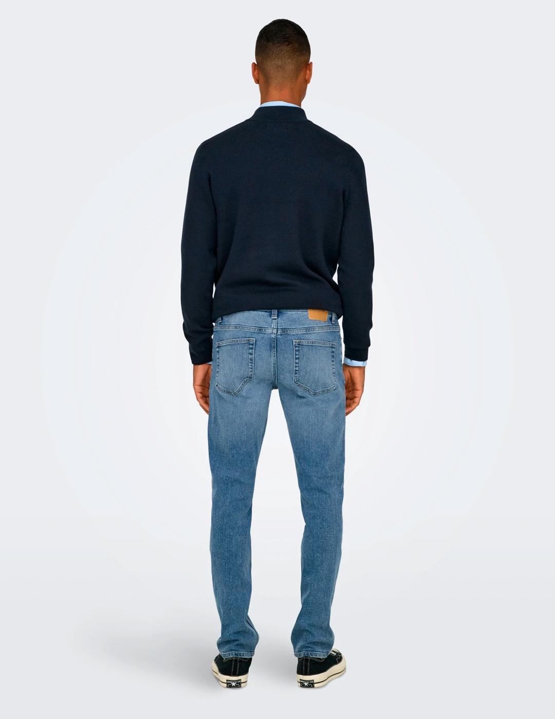 Vaquero Only & Sons LOOM 2529 azul medio para hombre