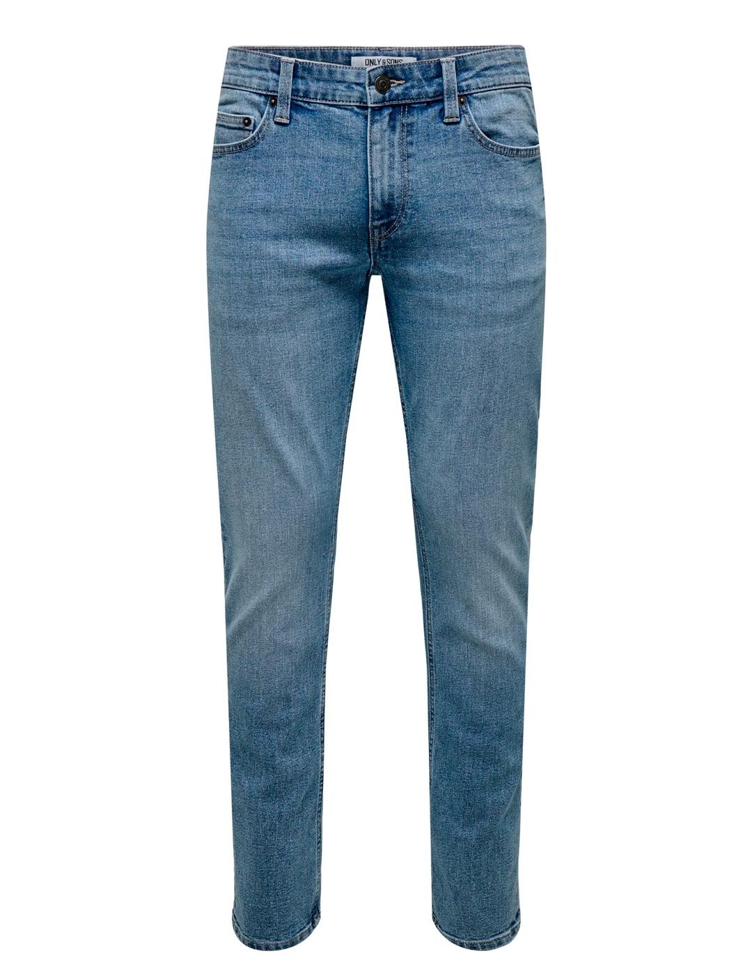 Vaquero Only & Sons LOOM 2529 azul medio para hombre