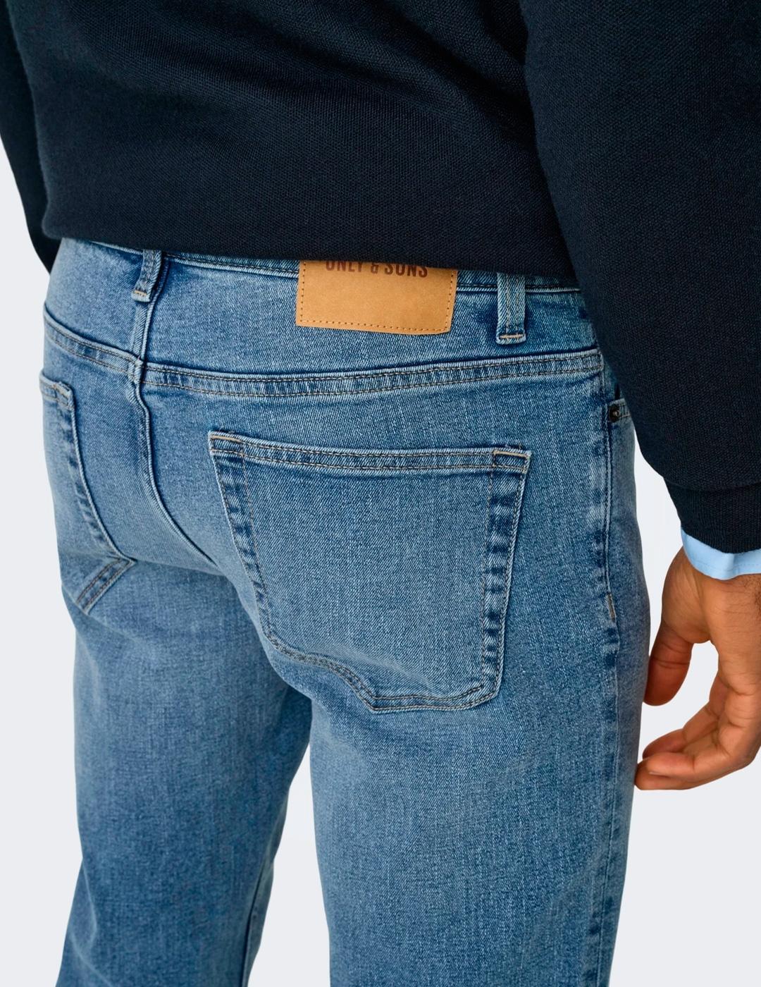 Vaquero Only & Sons LOOM 2529 azul medio para hombre