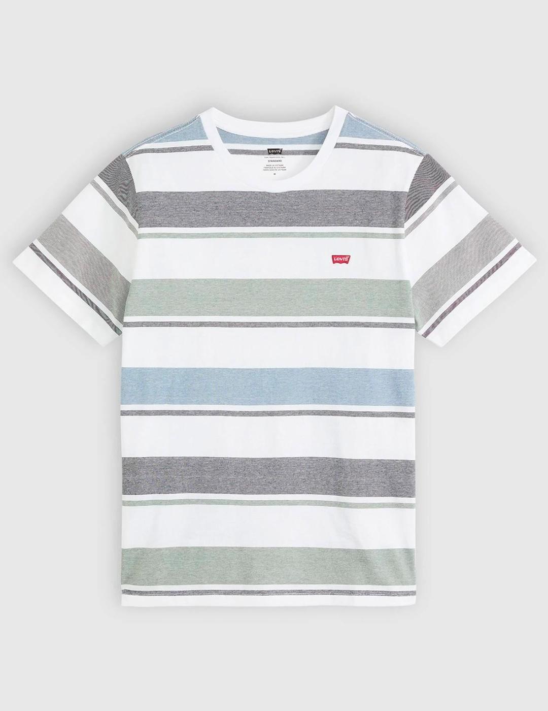Camiseta Levi´s® ORIGINAL rayas azul y blanco hombre
