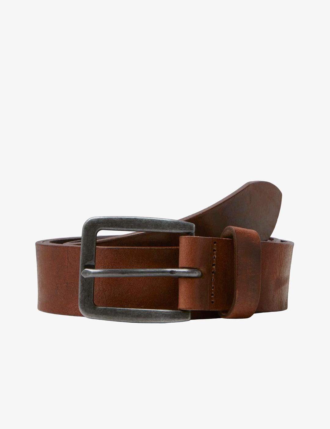 Cinturón Jack & Jones VICTOR marrón para hombre