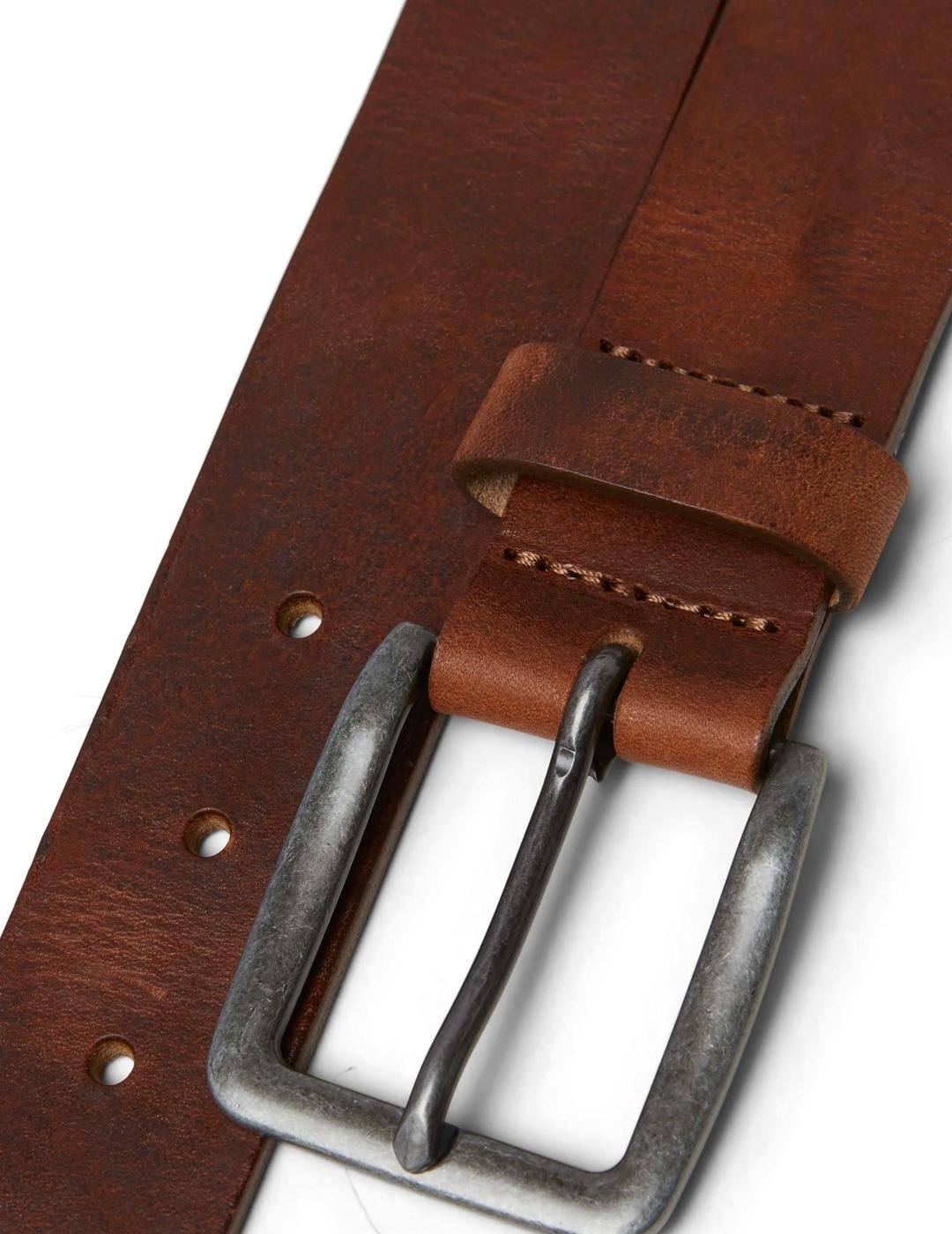 Cinturón Jack & Jones VICTOR marrón para hombre