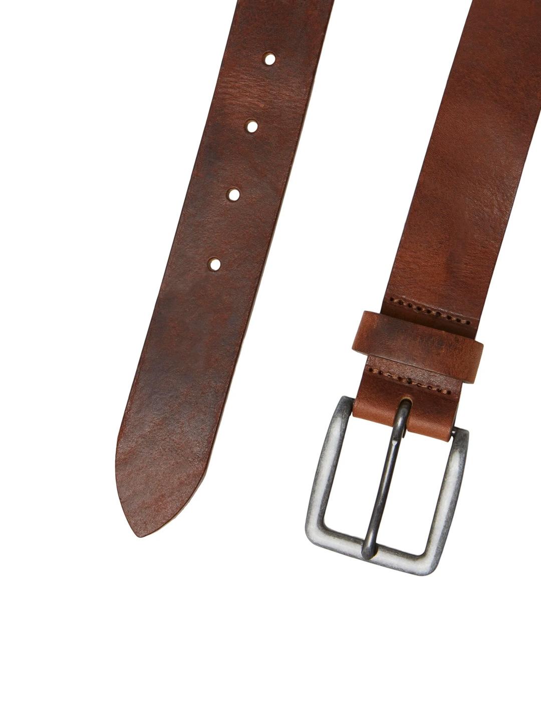 Cinturón Jack & Jones VICTOR marrón para hombre