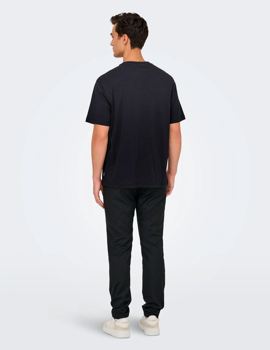 Camiseta Only & Sons MONALISA negro para hombre