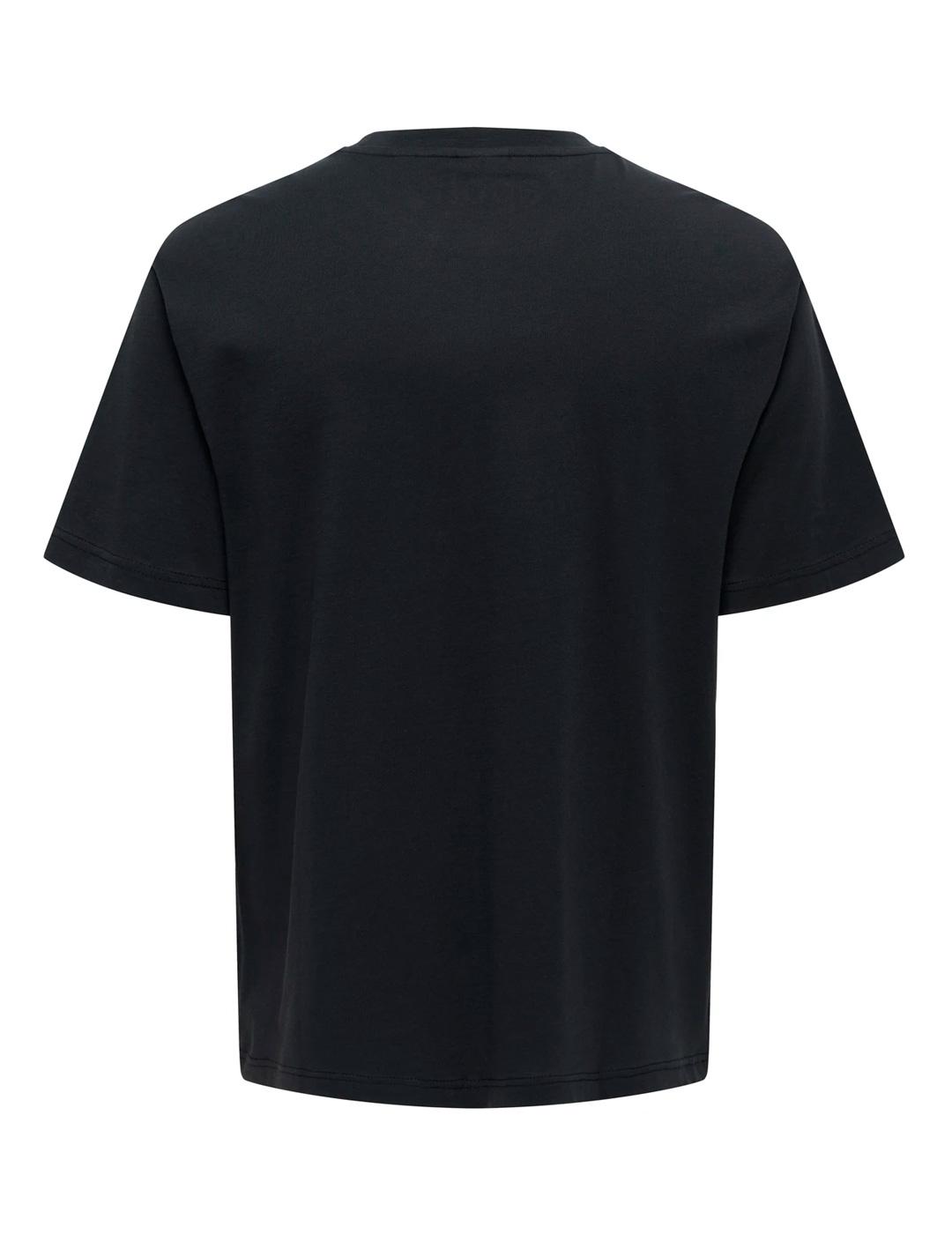Camiseta Only & Sons MONALISA negro para hombre