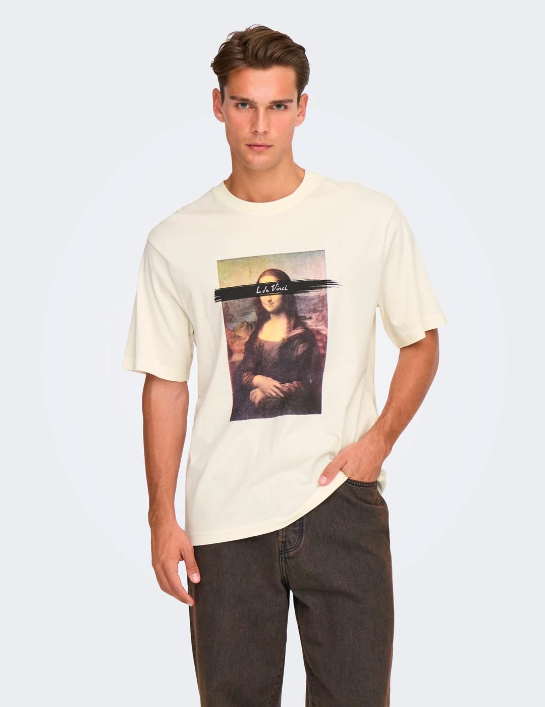 Camiseta Only & Sons MONALISA negro para hombre