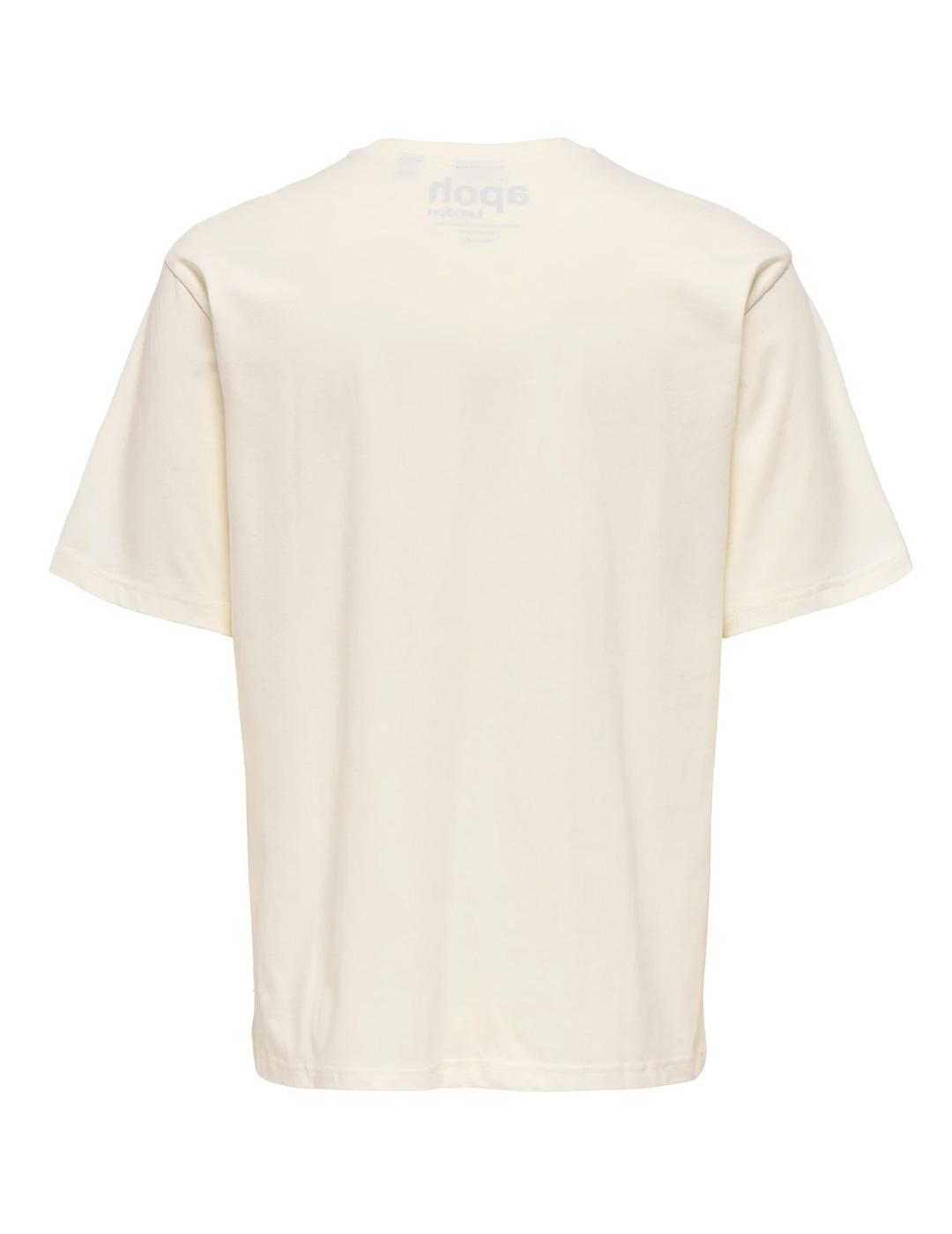 Camiseta Only & Sons MONALISA blanco para hombre