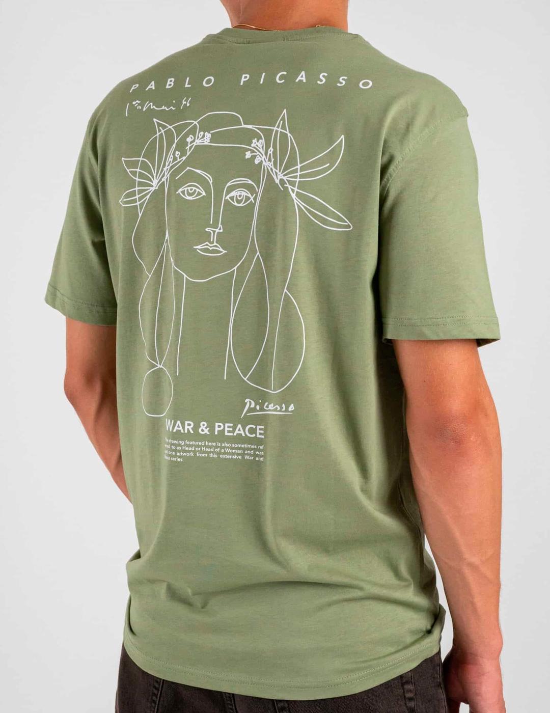 Camiseta Only & Sons SART Picasso verde para hombre