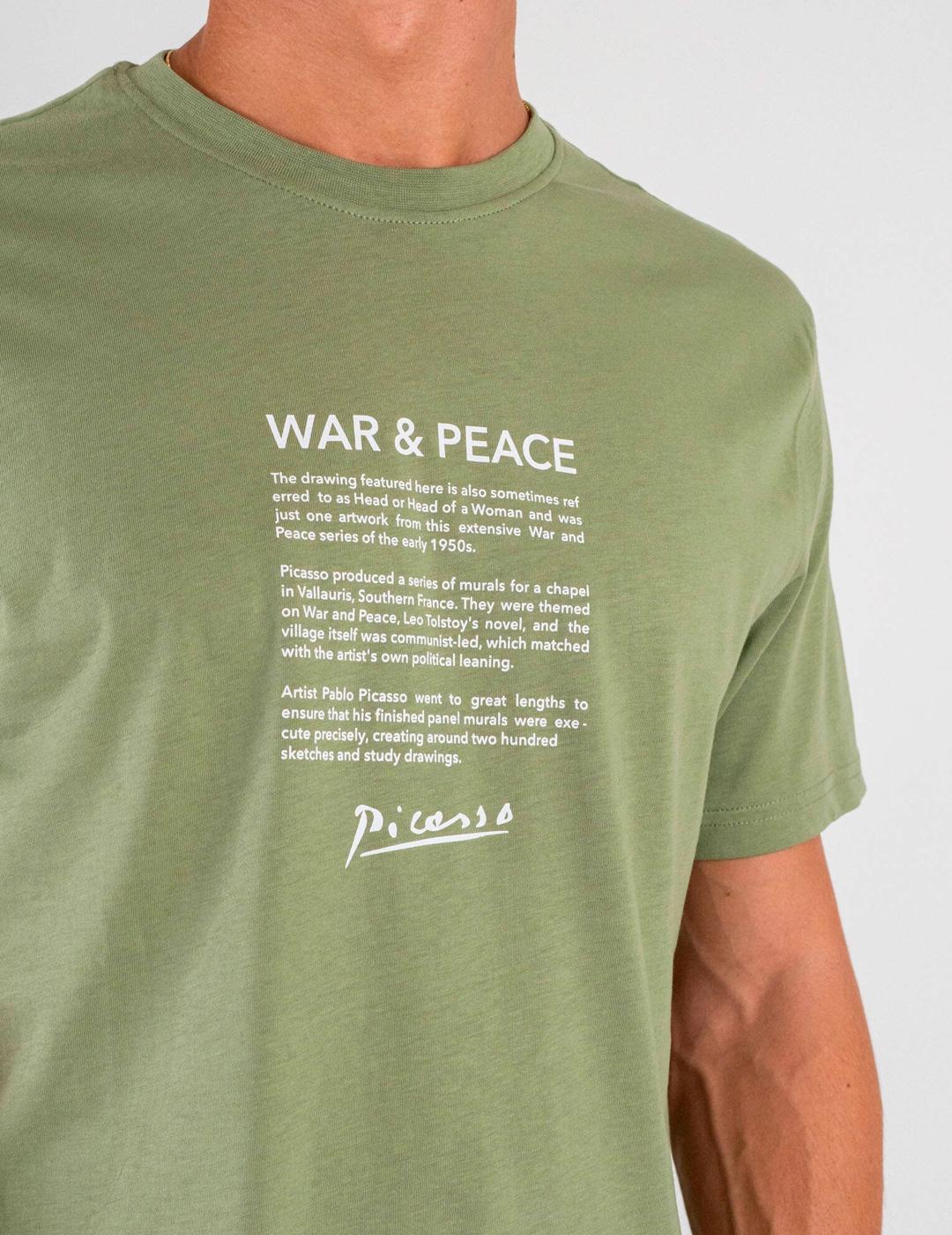 Camiseta Only & Sons SART Picasso verde para hombre