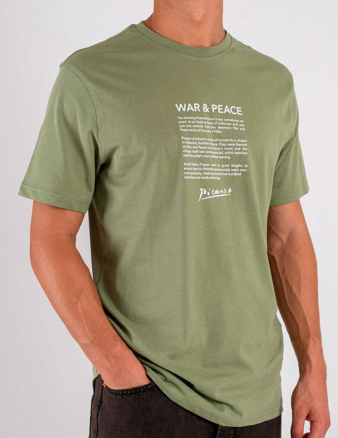 Camiseta Only & Sons SART Picasso verde para hombre