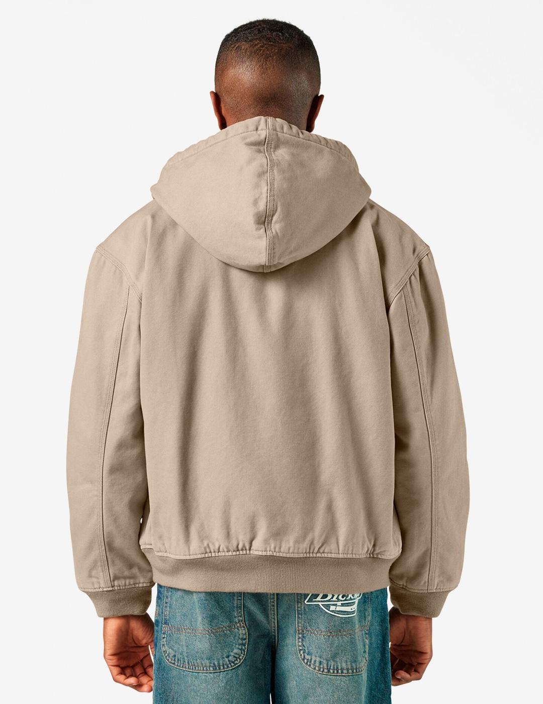 Chaqueta Dickies HILHAM beige con capucha para hombre