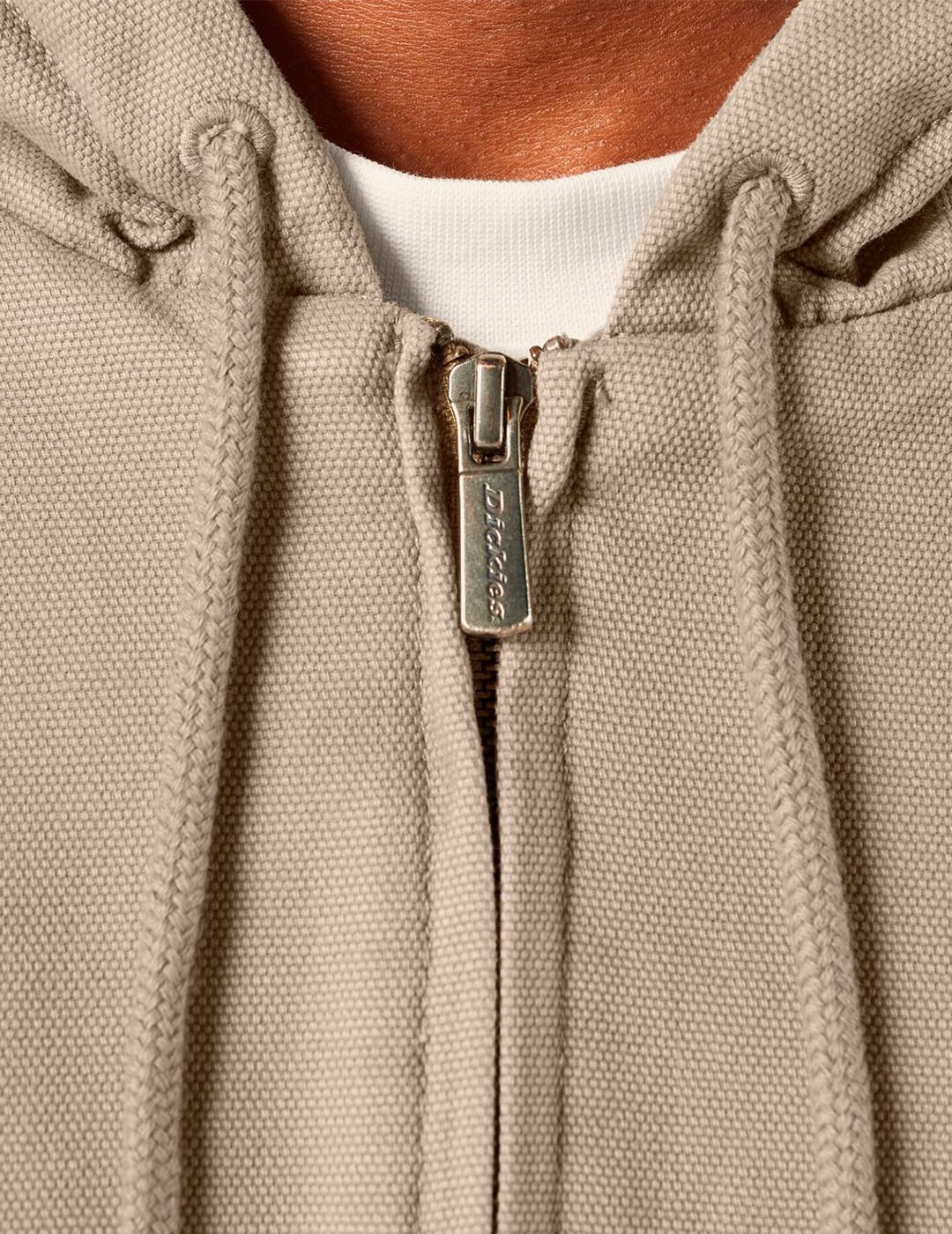 Chaqueta Dickies HILHAM beige con capucha para hombre