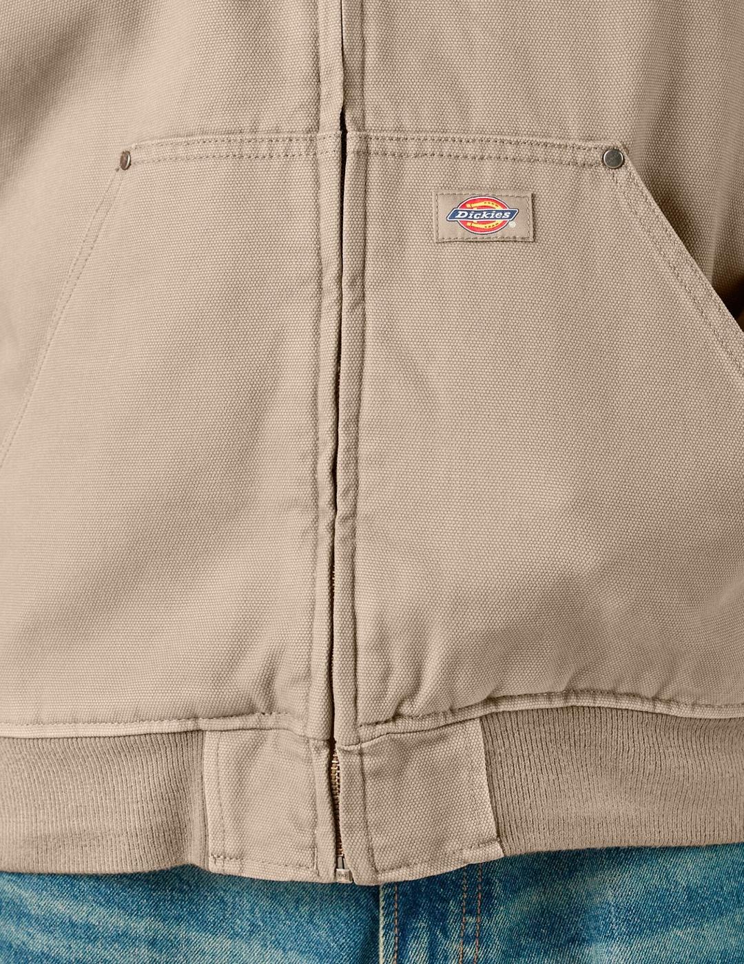 Chaqueta Dickies HILHAM beige con capucha para hombre