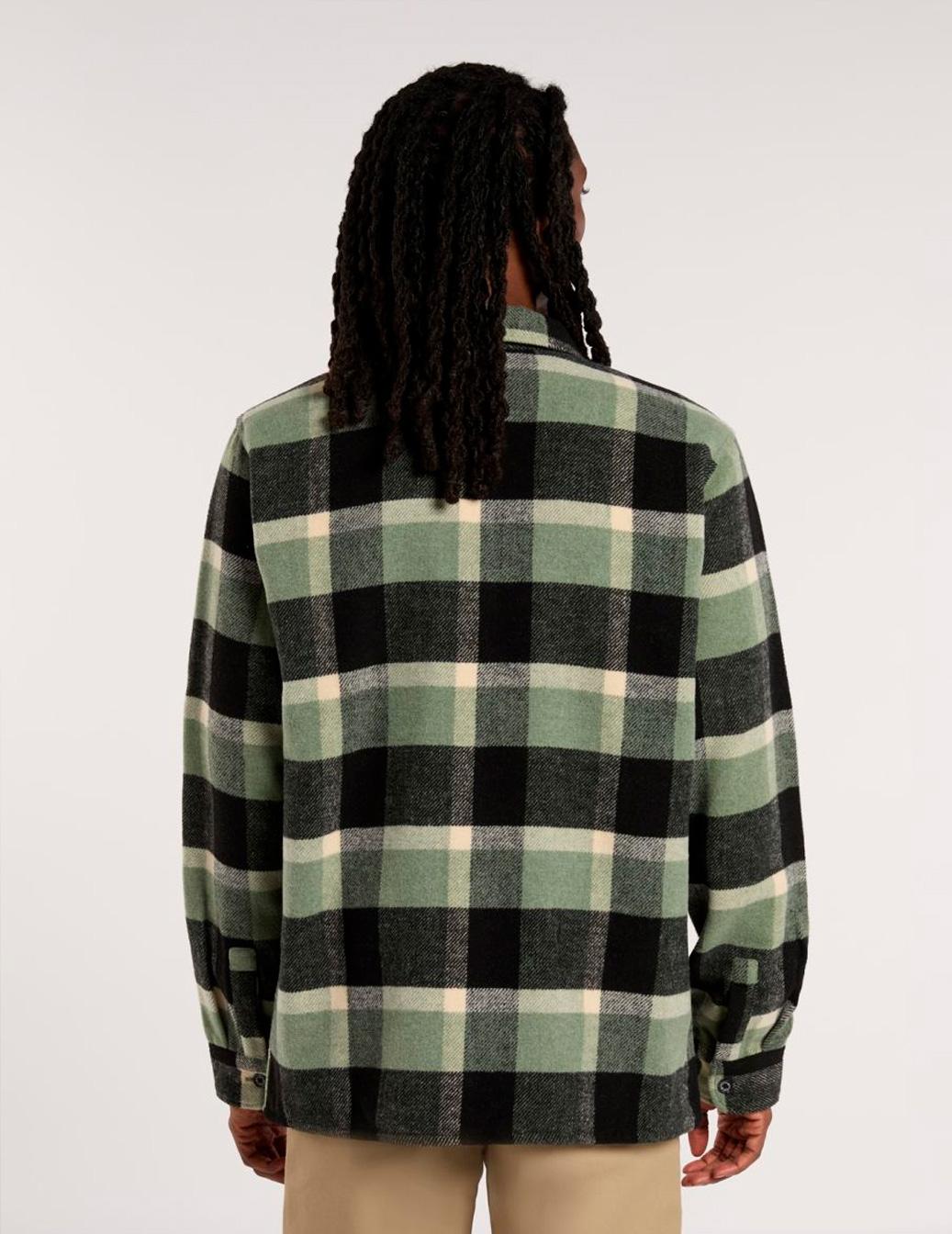 Camisa Dickies sobrecamisa COALING verde para hombre