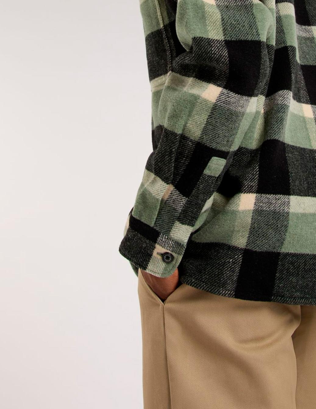 Camisa Dickies sobrecamisa COALING verde para hombre