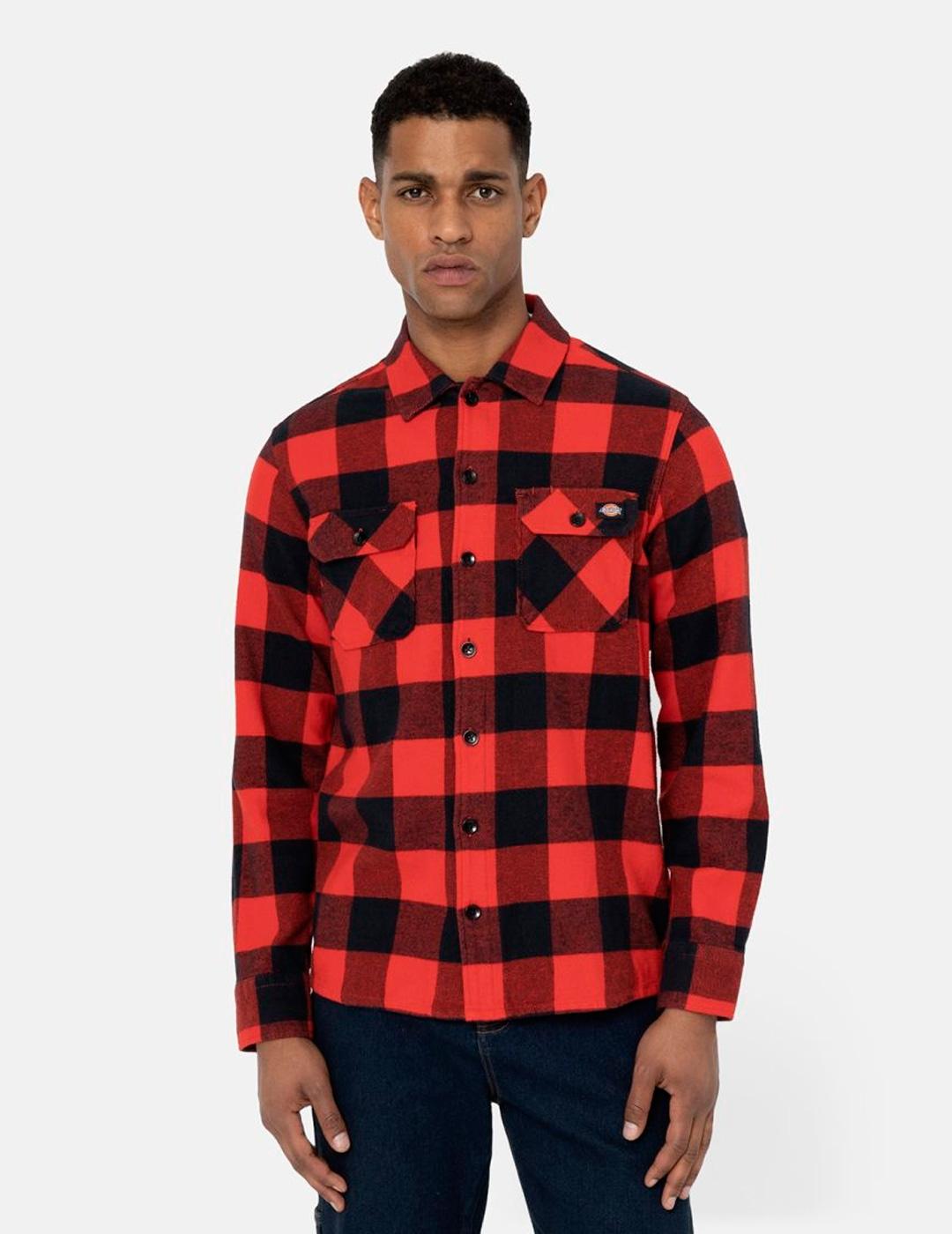 Camisa Dickies SACRAMENTO roja para hombre