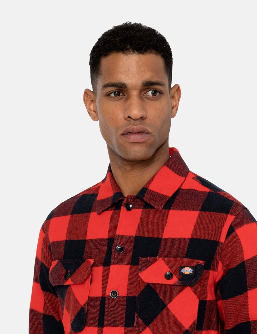 Camisa Dickies SACRAMENTO roja para hombre