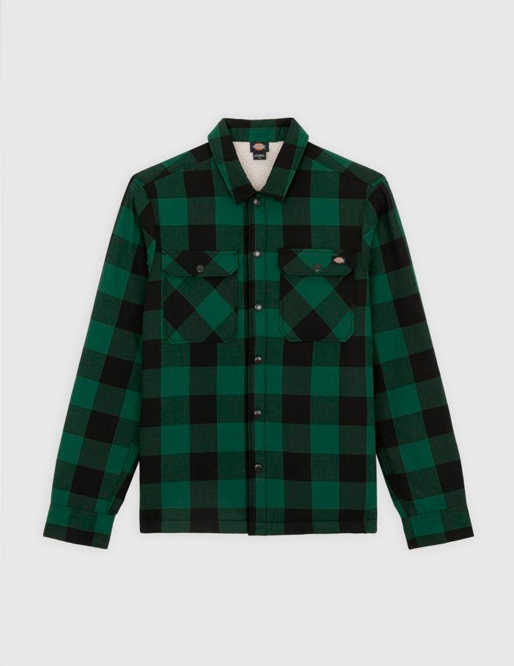 Camisa Dickies SACRAMENTO con forro verde para hombre