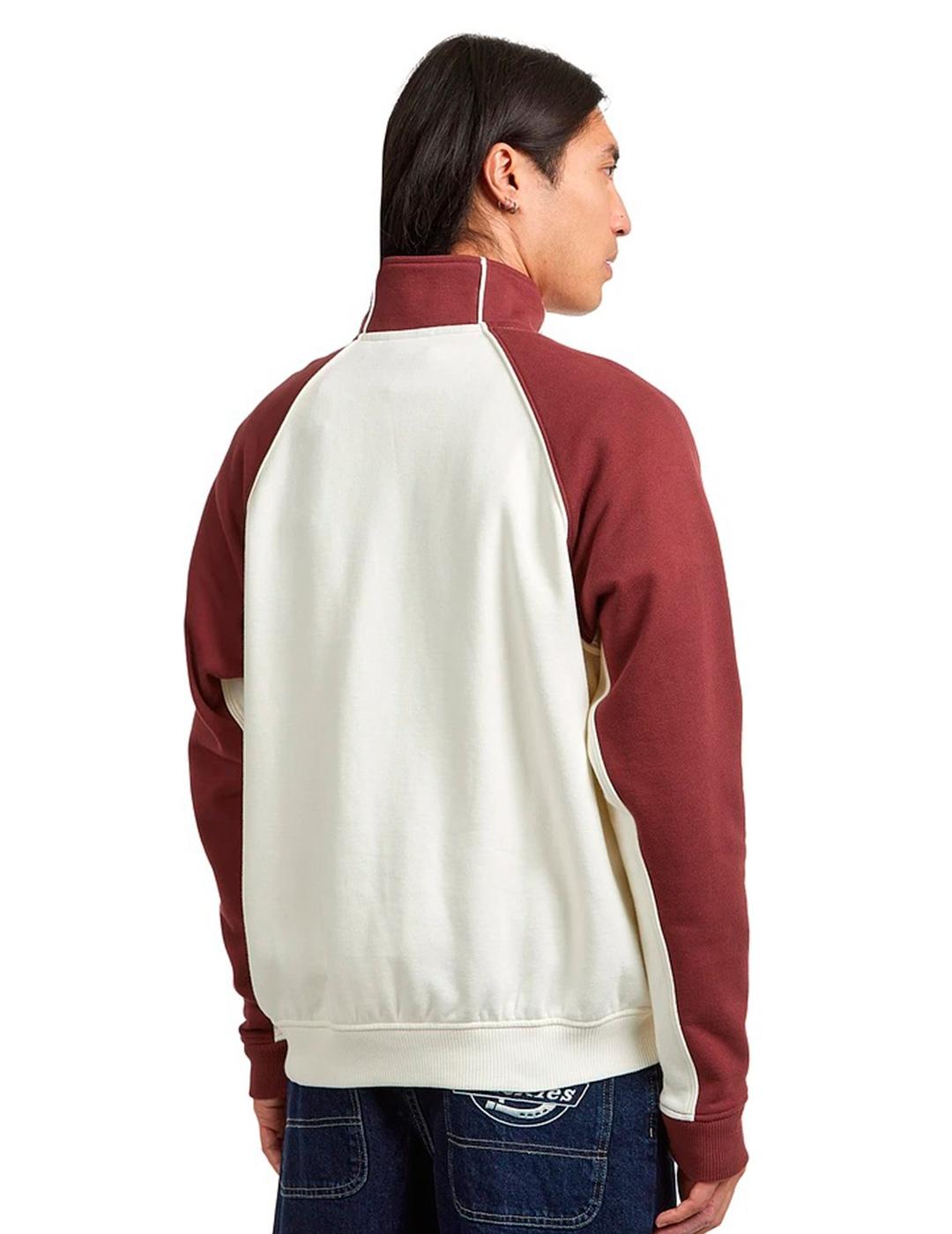 Sudadera Dickies BOLIVAR cremallera granate para hombre