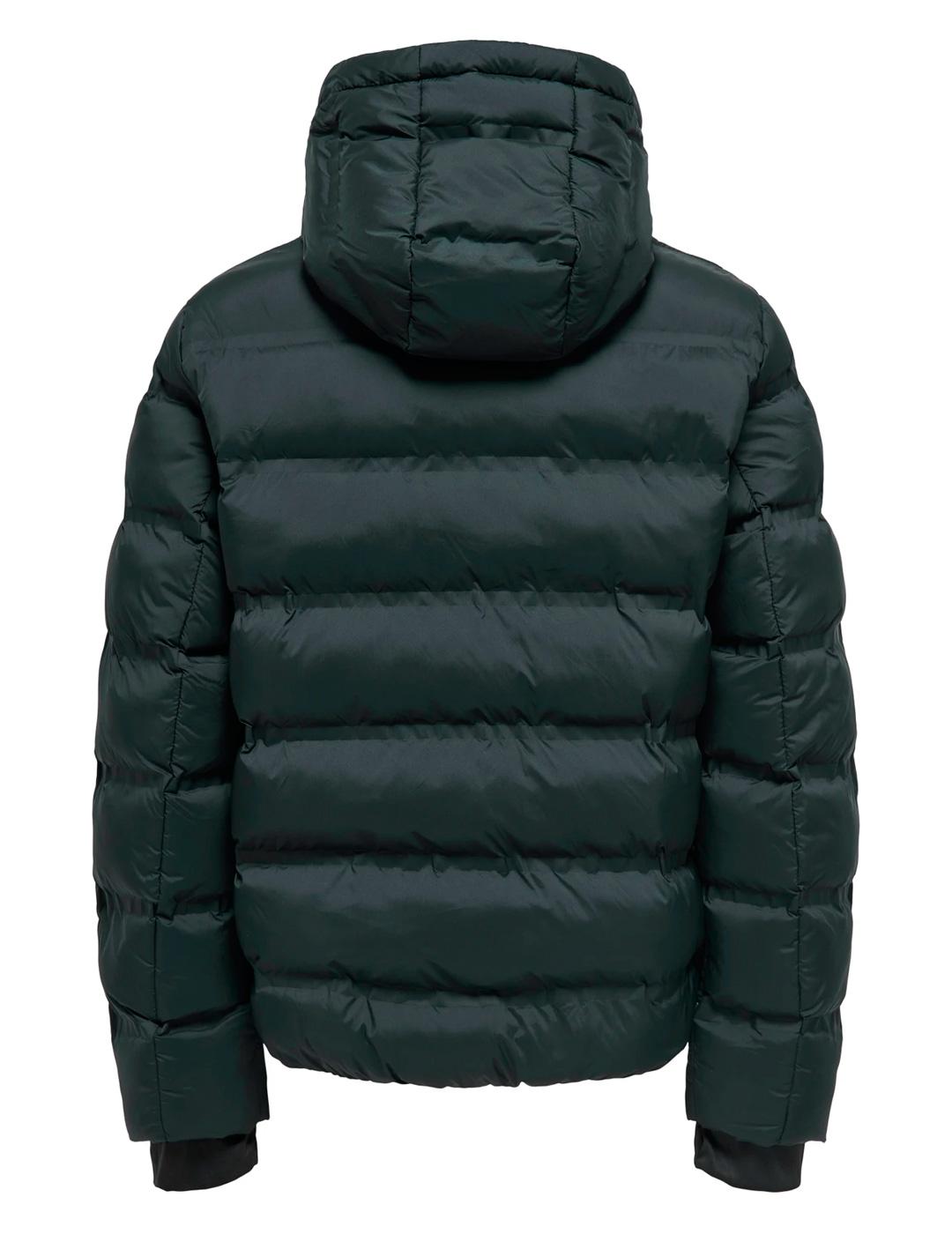 Chaqueta Only & Sons UNION negra con capucha para hombre