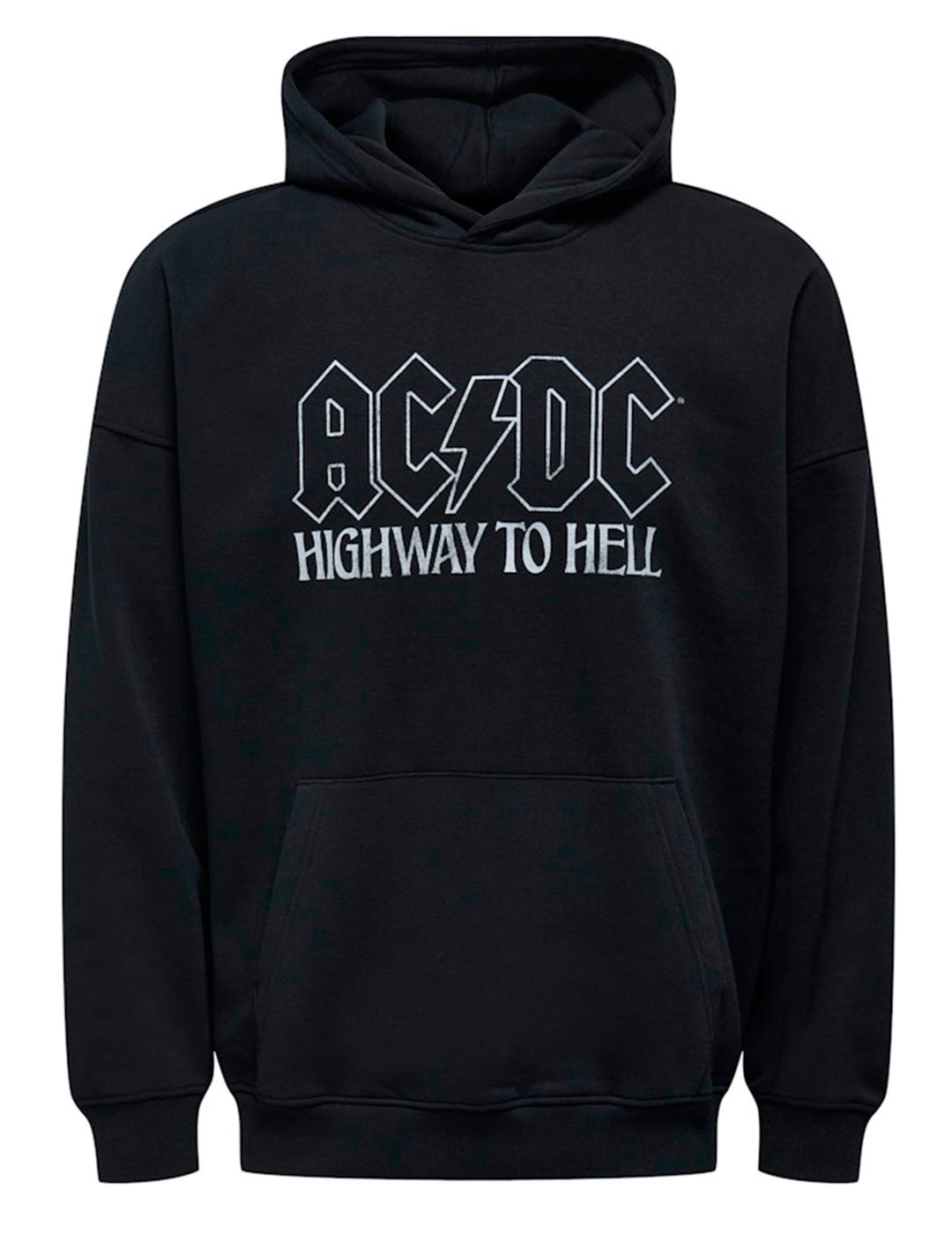 Sudadera Only & Sons ACDC negro para hombre