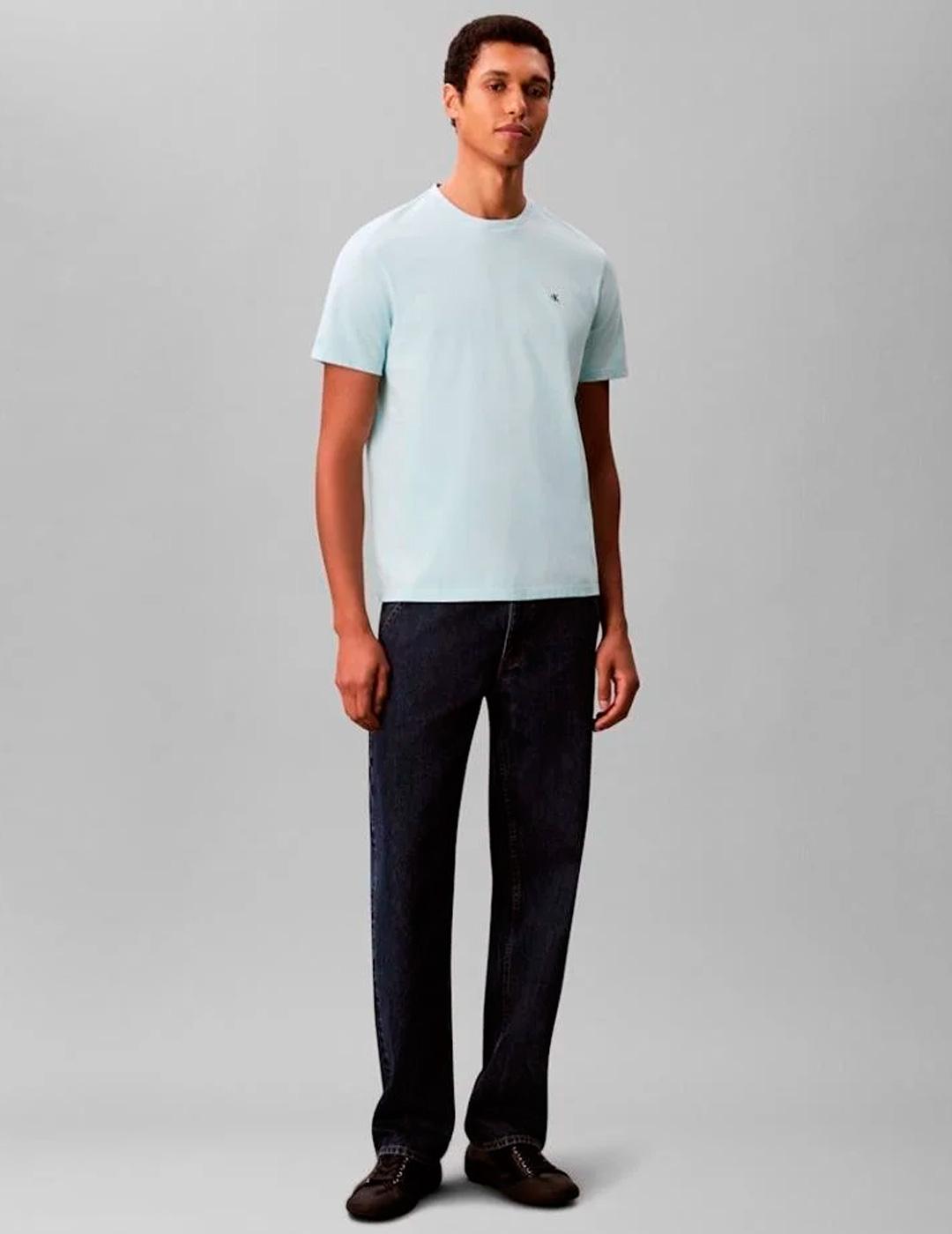 Camiseta Calvin Klein CLASSIC MONOGRAM azul claro para hombr