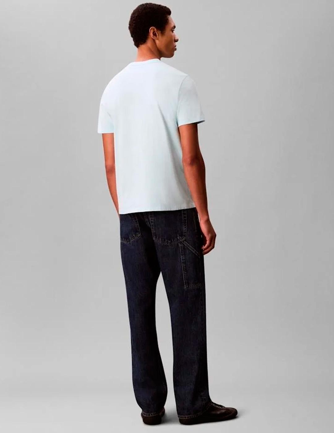 Camiseta Calvin Klein CLASSIC MONOGRAM azul claro para hombr