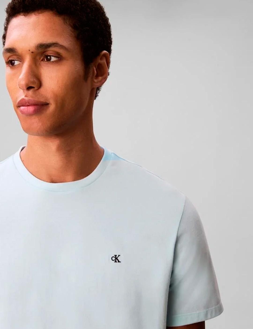 Camiseta Calvin Klein CLASSIC MONOGRAM azul claro para hombr