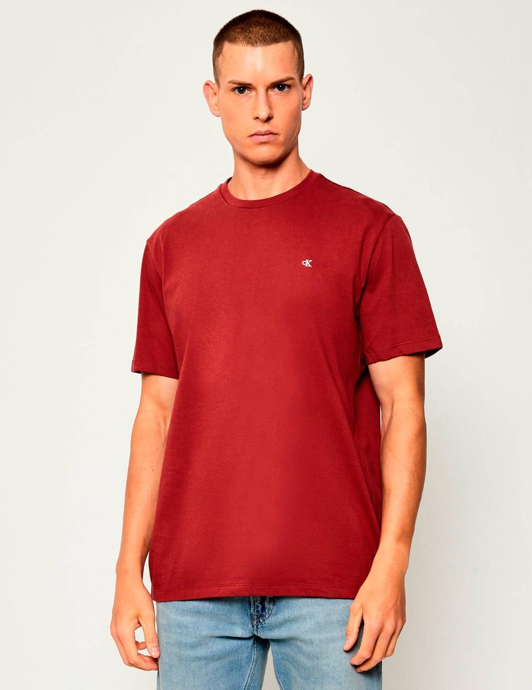 Camiseta Calvin Klein CLASSIC MONOGRAM rojo oscuro hombre