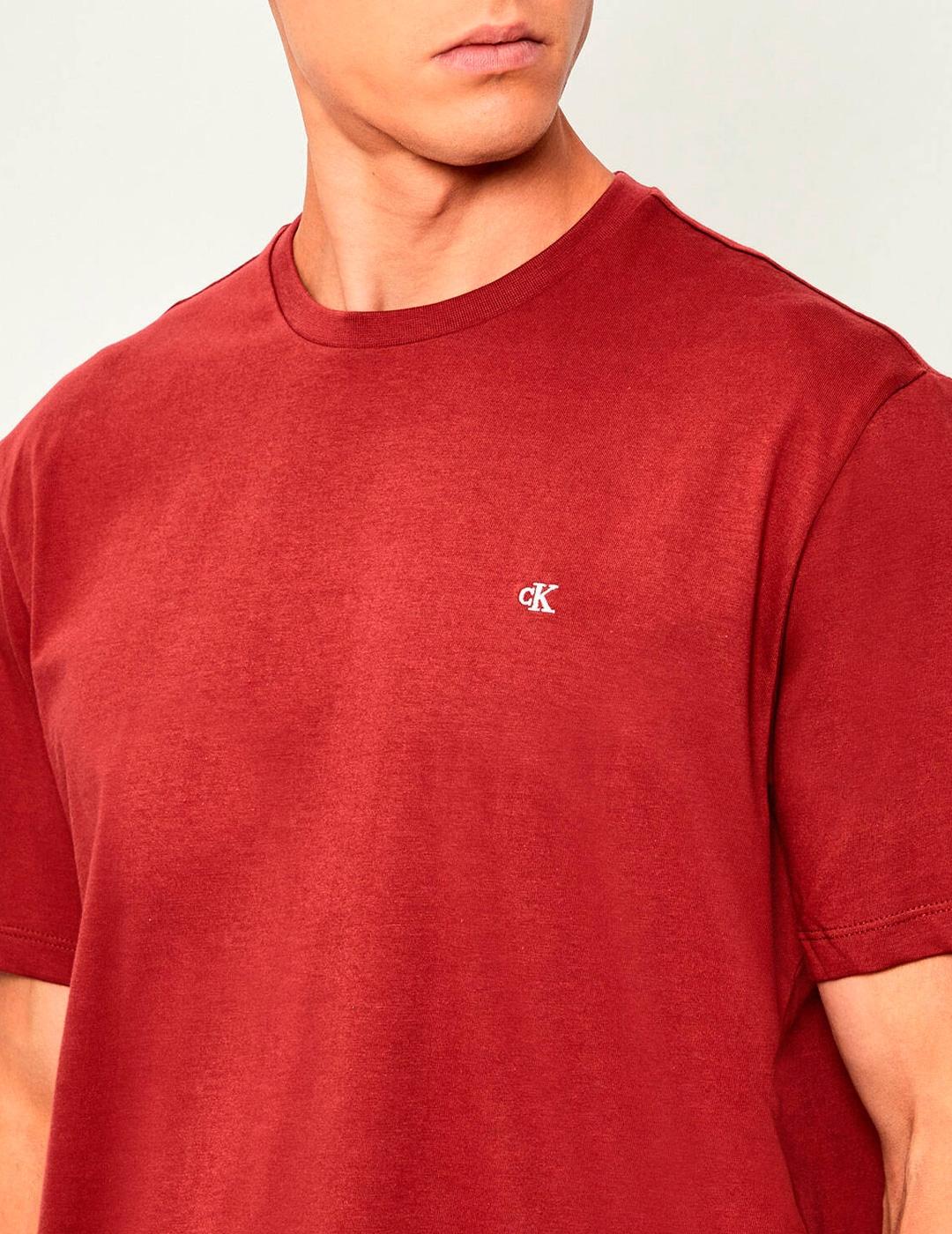 Camiseta Calvin Klein CLASSIC MONOGRAM rojo oscuro hombre
