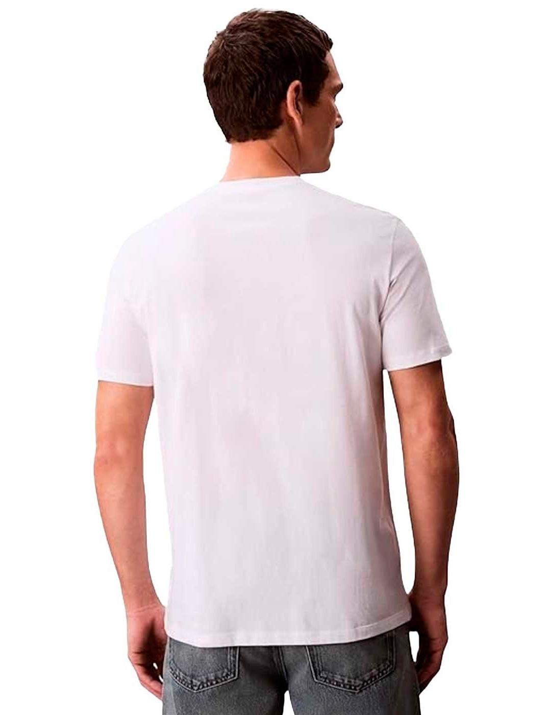 Camiseta Calvin Klein 30s REDBOX blanco para hombre