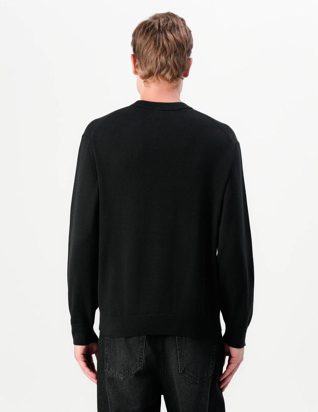 Jersey Calvin Klein EZ COTTON negro para hombre