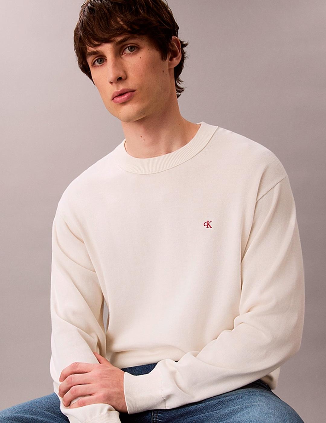 Jersey Calvin Klein EZ COTTON tofu para hombre