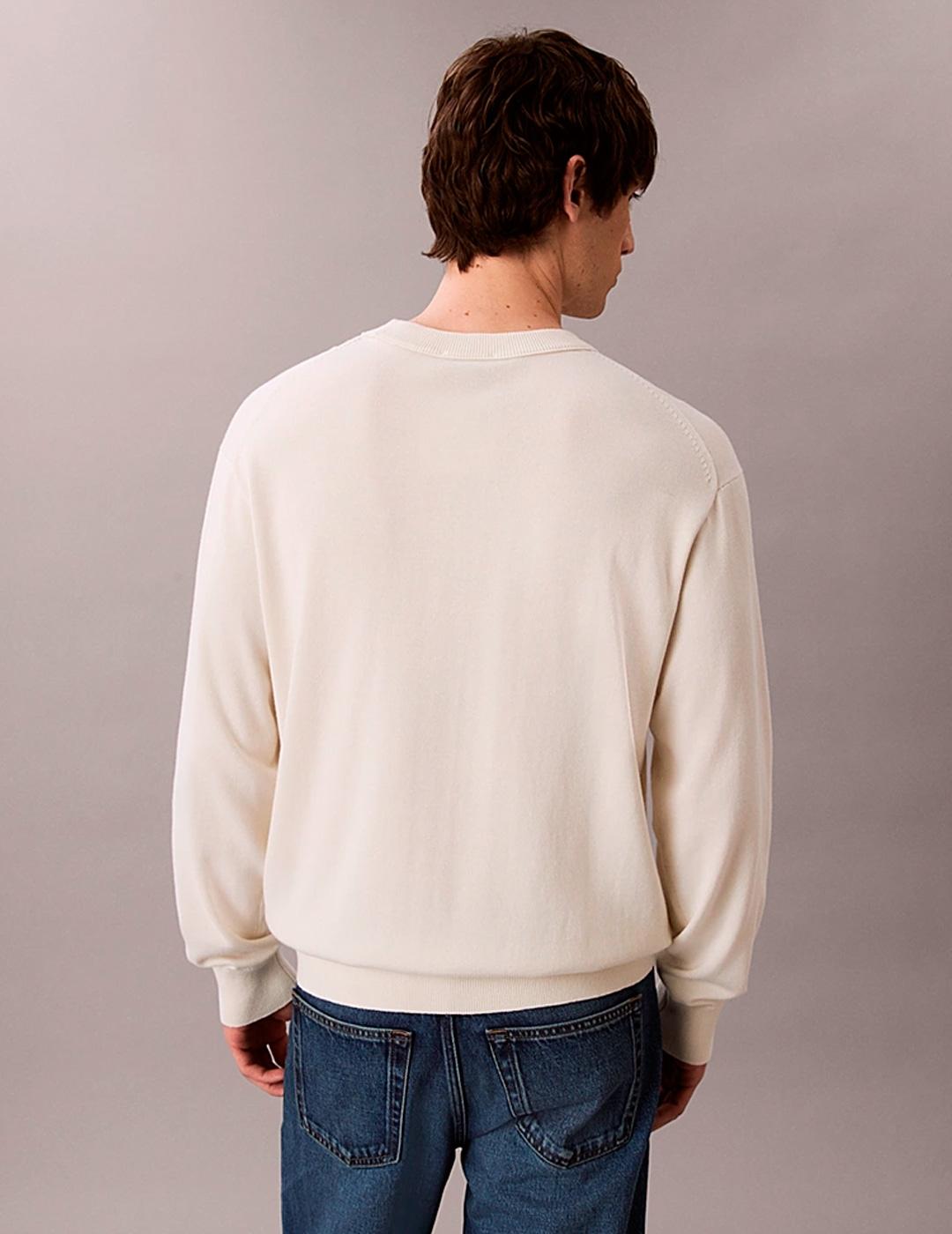 Jersey Calvin Klein EZ COTTON tofu para hombre