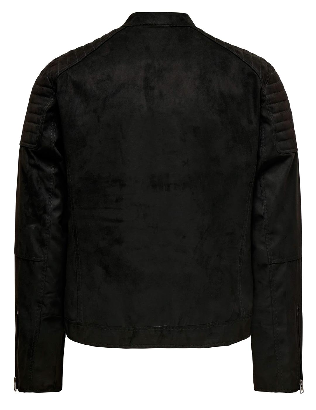 Chaqueta Only & Sons GUS FAUX negro para hombre
