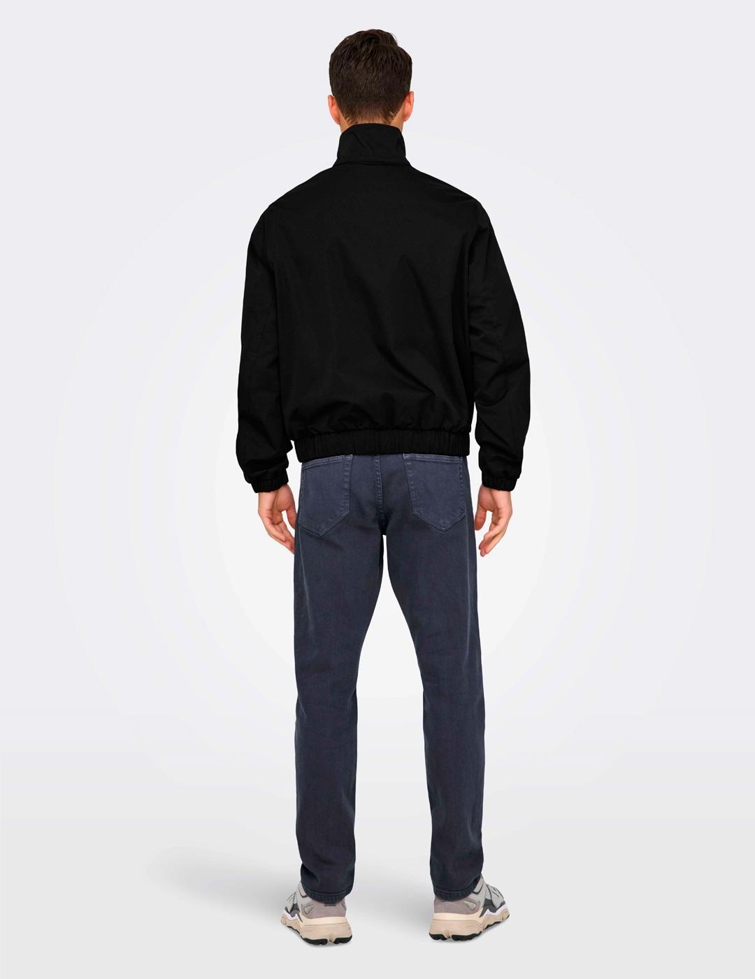 Chaqueta Only & Sons RON HARRINGTON negro para hombre
