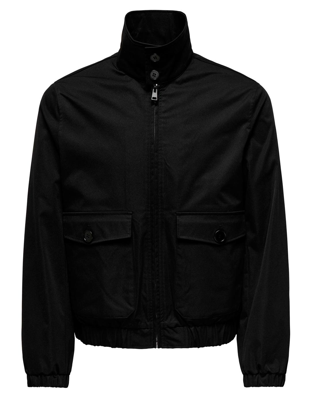 Chaqueta Only & Sons RON HARRINGTON negro para hombre