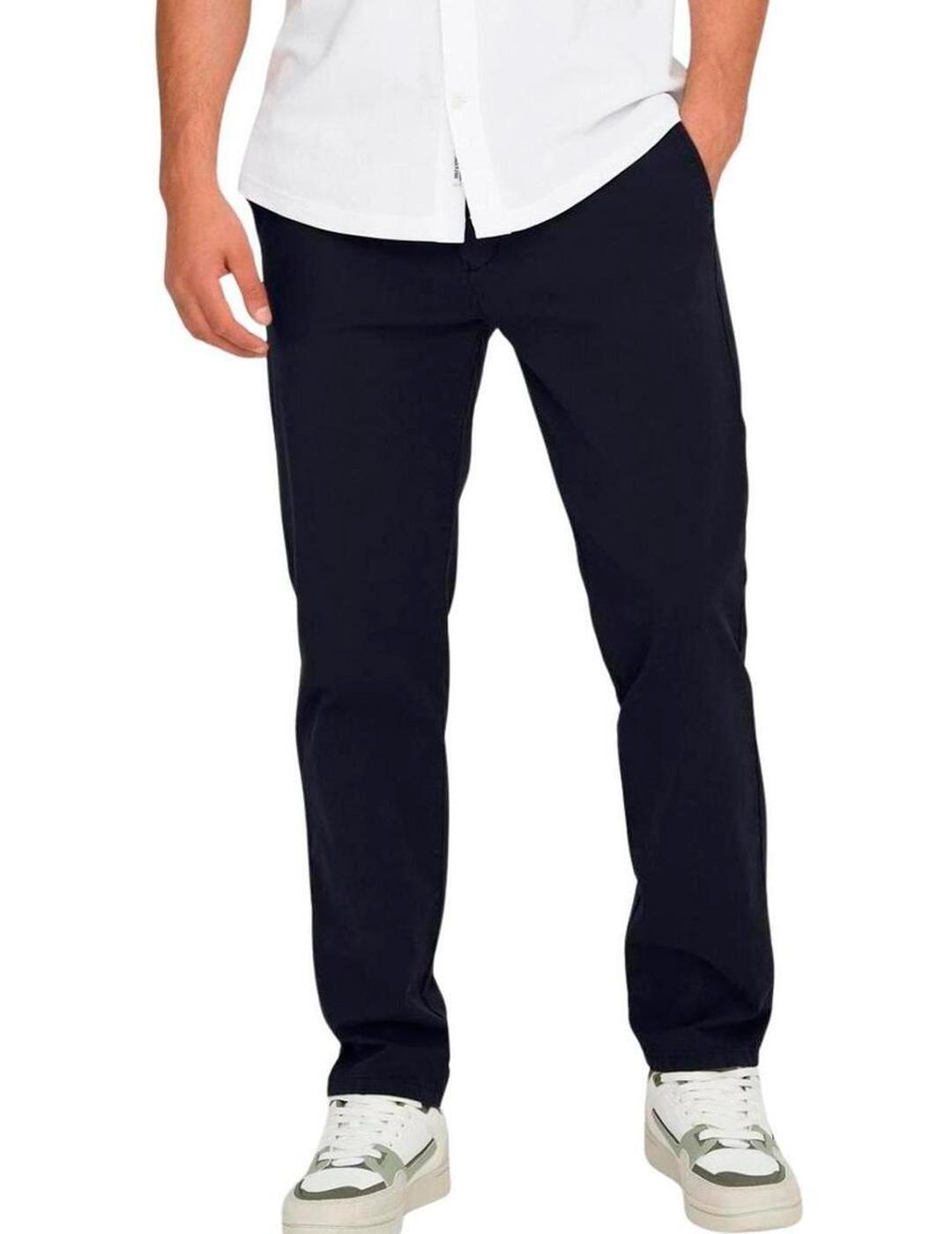 Pantalón chino Only & Sons FREE marino para hombre