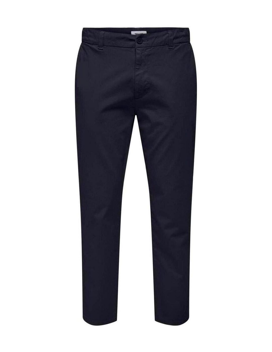 Pantalón chino Only & Sons FREE marino para hombre