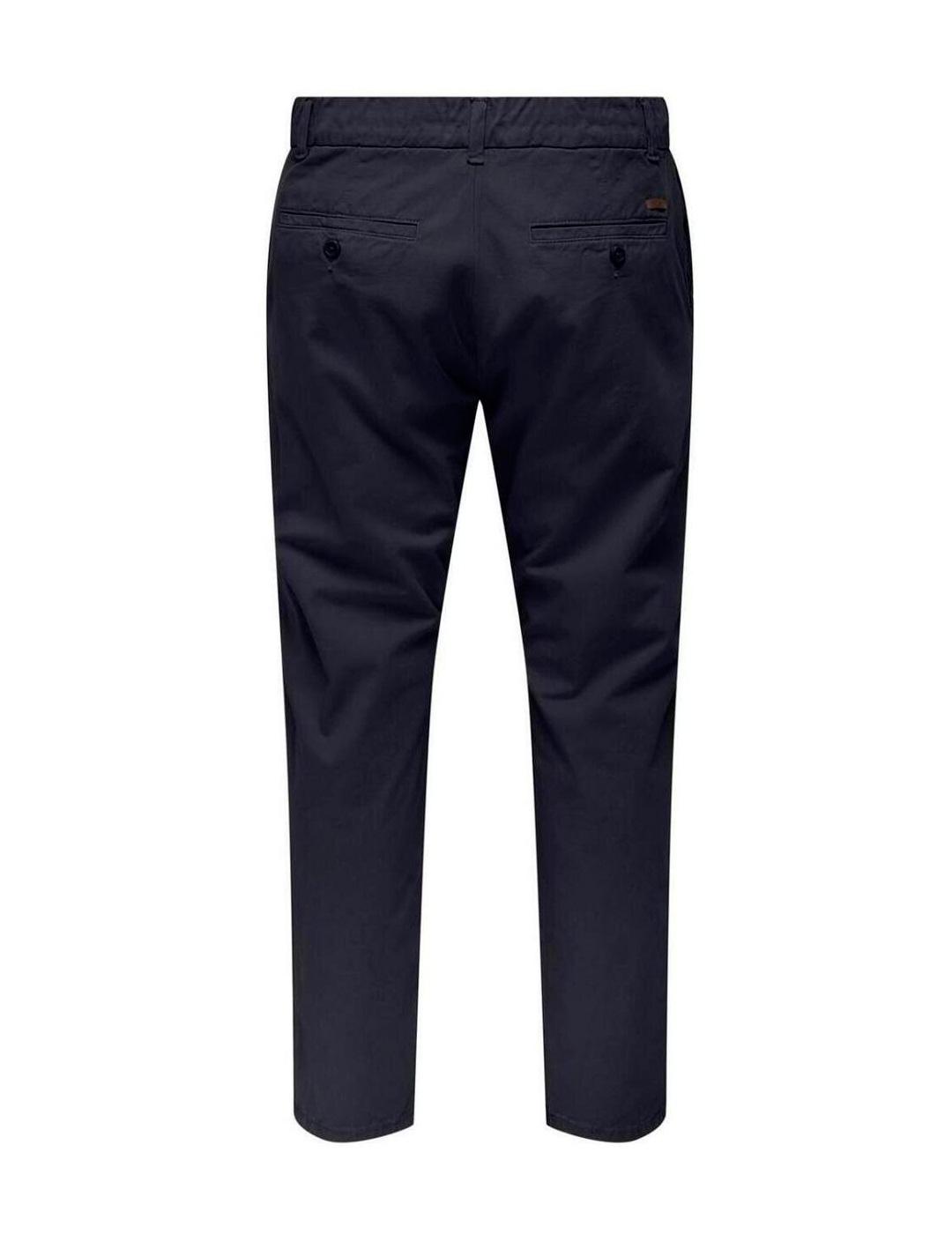 Pantalón chino Only & Sons FREE marino para hombre