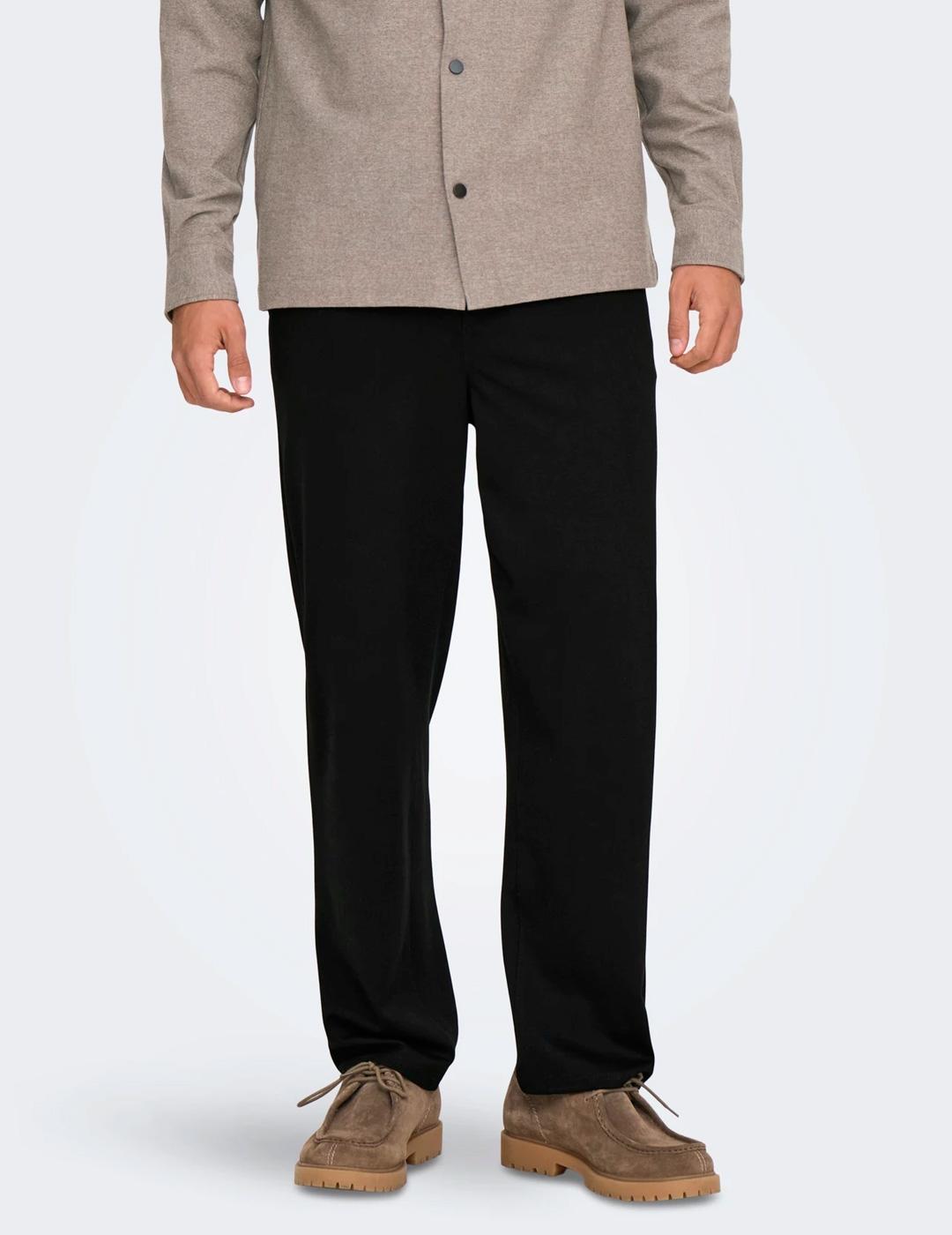 Jogger Only & Sons MARK loose fit negro